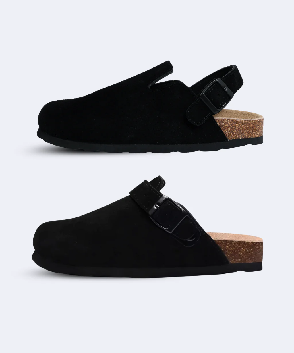 Genuine Suede Backstrap Clogs by Qomfort - Image 4